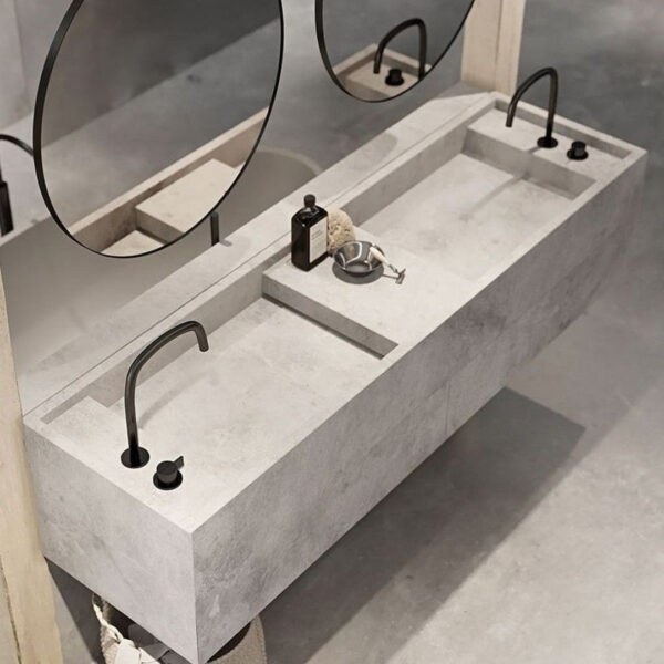 تفصيل مغسلة رخام طبيعي 50x100 سم بنفس التصميم بلون مختلف