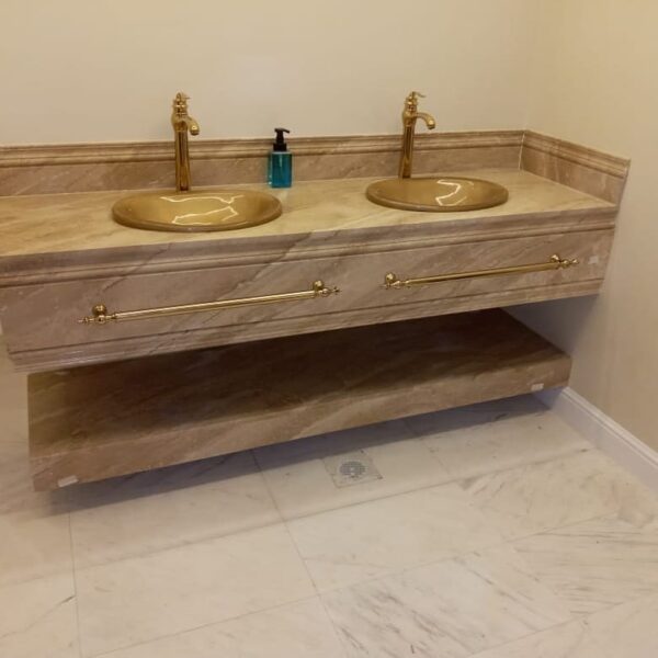 مغسلة رخام طبيعي