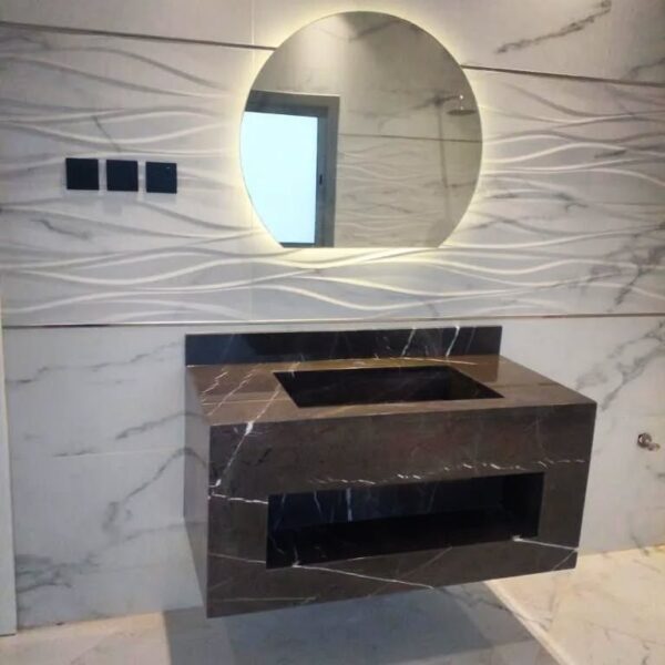 مغسلة رخام طبيعي