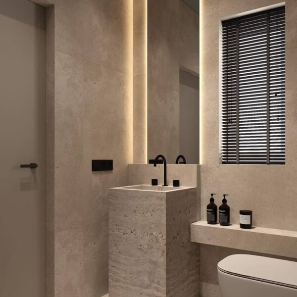 مغسلة بوكس رخام طبيعي